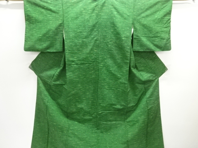 JAPANESE KIMONO / ANTIQUE KIMONO / SILK / HAND WOVEN / MAWATA TSUMUGI / ABSTRACT STRIPE